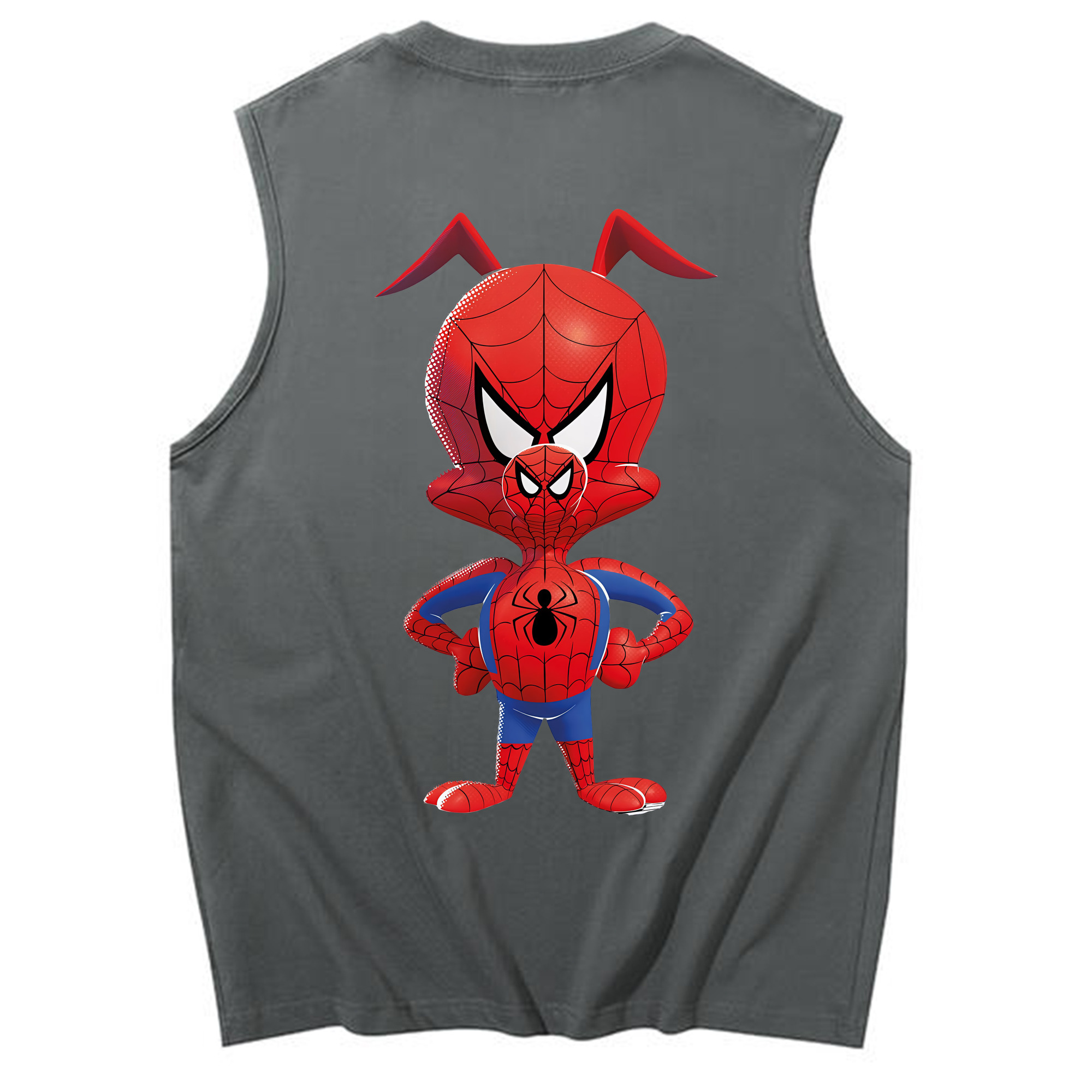 （画像用） Spider Man スパイダーマン コットン100％タンクトップ（背面プリント）